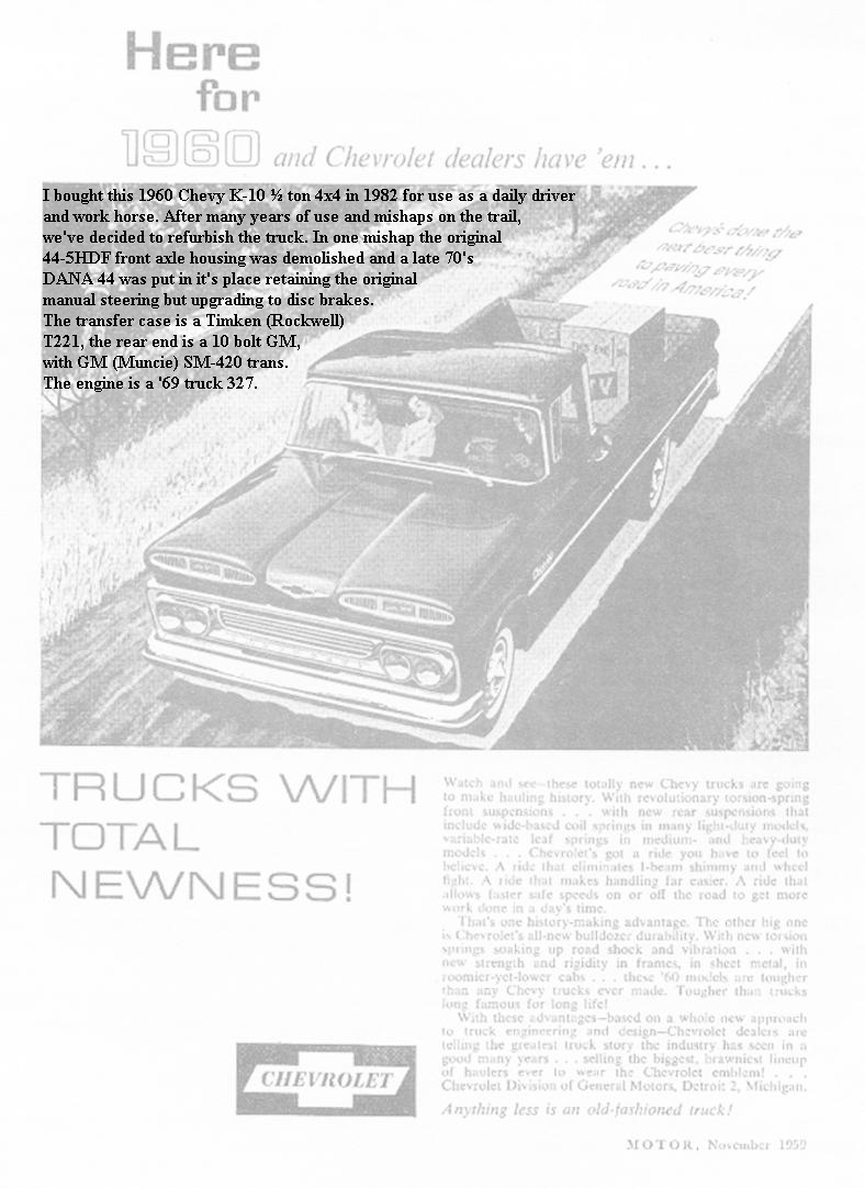 1960 Chevy Truck Ad